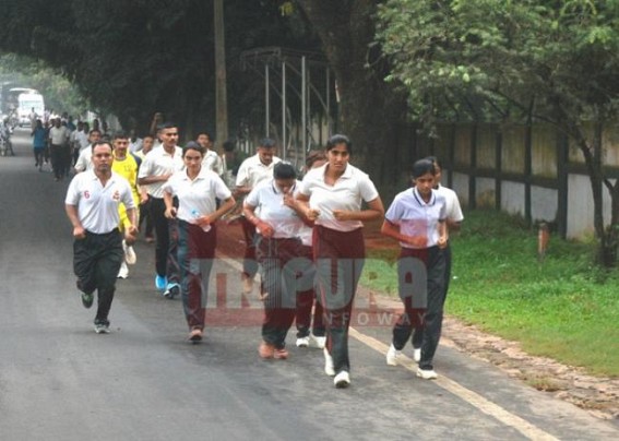 Assam Rifles organized peace run